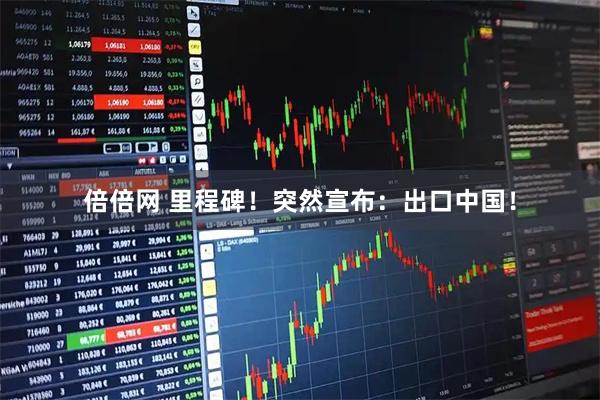 倍倍网 里程碑！突然宣布：出口中国！