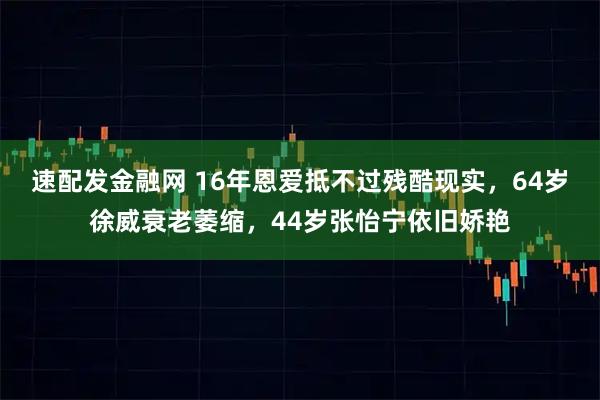 速配发金融网 16年恩爱抵不过残酷现实，64岁徐威衰老萎缩，44岁张怡宁依旧娇艳